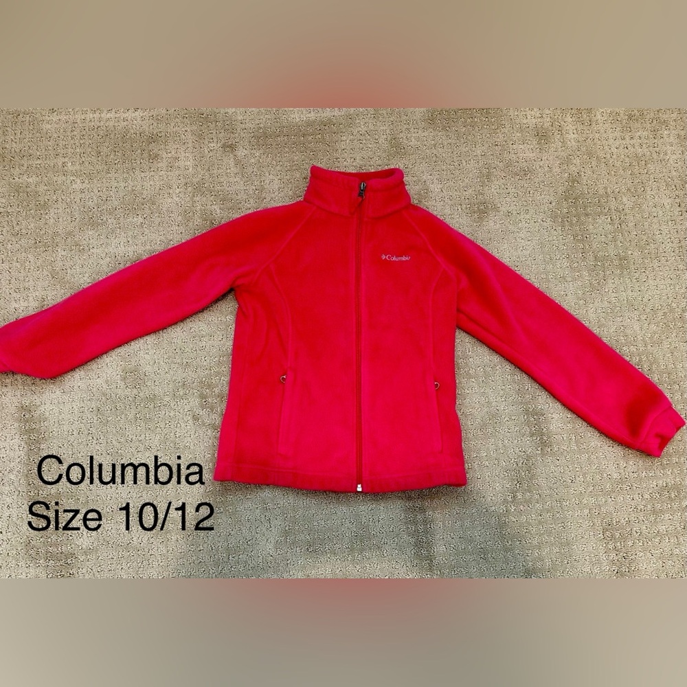 Columbia Vibrant Pink Full-Zip Jacket